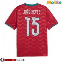 Moške Nogometnih dresov Portugalska Joao Neves #15 Domači SP 2026 Kratki rokavi